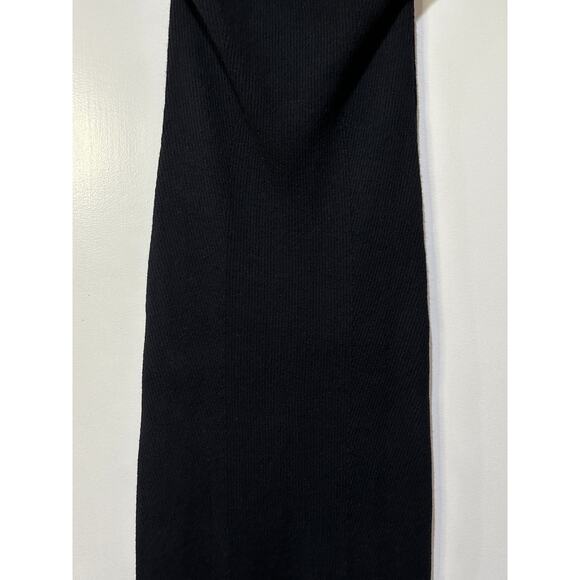 Favorite Daughter Imitation Pearl Strap Dress Black Size XL NWT Ribbed Knit - Picture 6 of 15